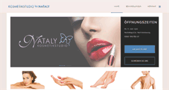 Desktop Screenshot of kosmetikstudio-nataly.de