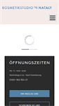 Mobile Screenshot of kosmetikstudio-nataly.de